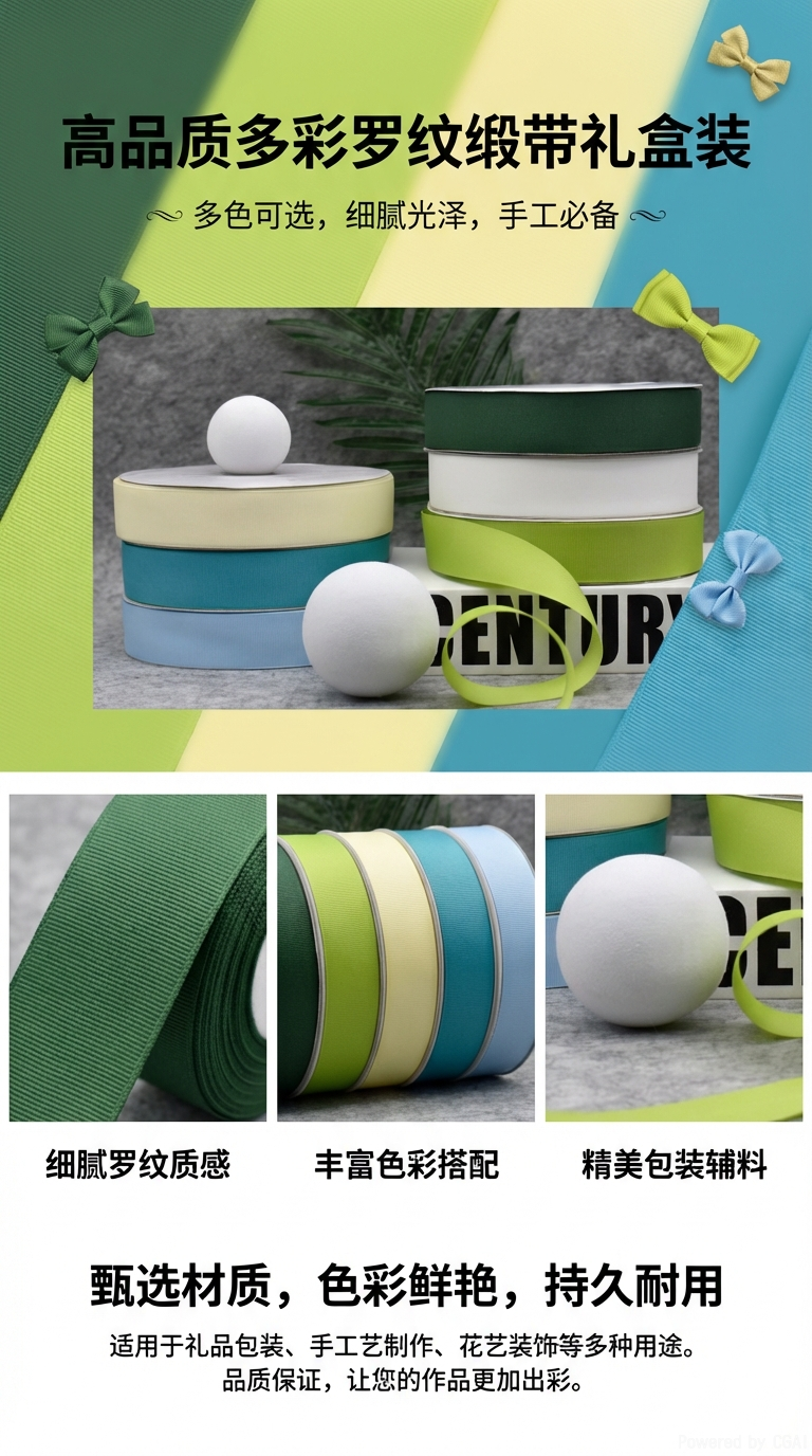 Wedding colorful ribbons, ribbon rolls, festival supplies, paper decorations, honeycomb balls, colored stripes, decals, wedding arrangements pic 1
