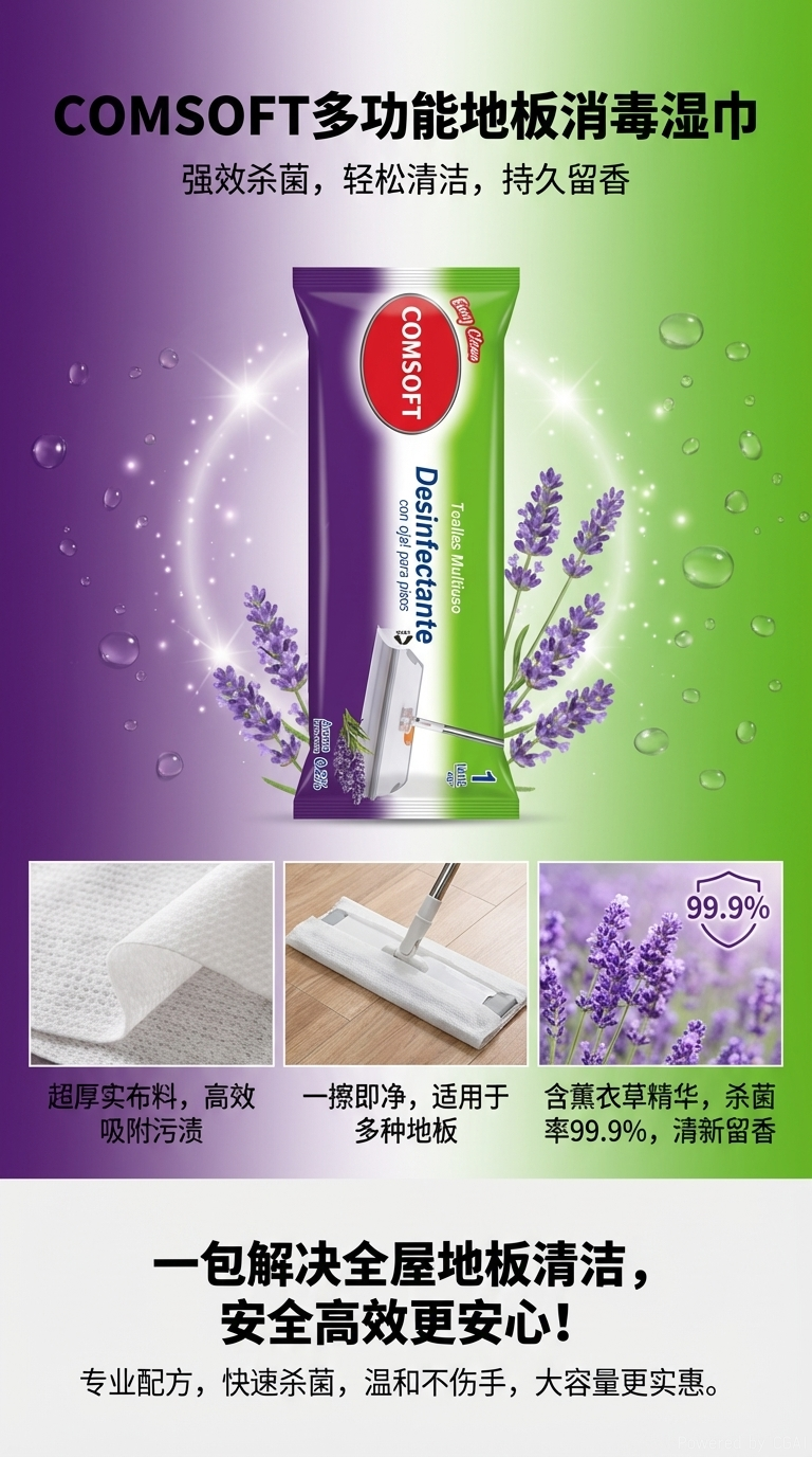Comsoft消毒抑菌用品套装含消毒湿巾纳米喷雾枪洗衣液喷水壶气压式喷壶酒精棉片详情1