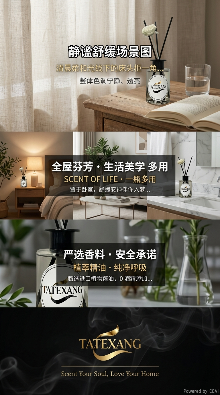 办公家用卧室内客厅高级扩香香薰精油无火香氛礼物详情3