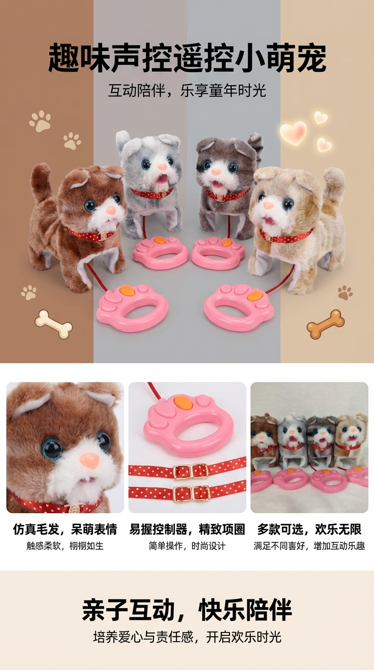 可爱电动小兔会走路发出兔叫声毛绒公仔小朋友益智玩具送闺蜜礼品详情1