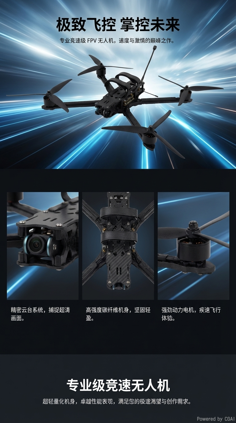 星途领航油动垂直起降复合翼无人机平台VF50P详情4