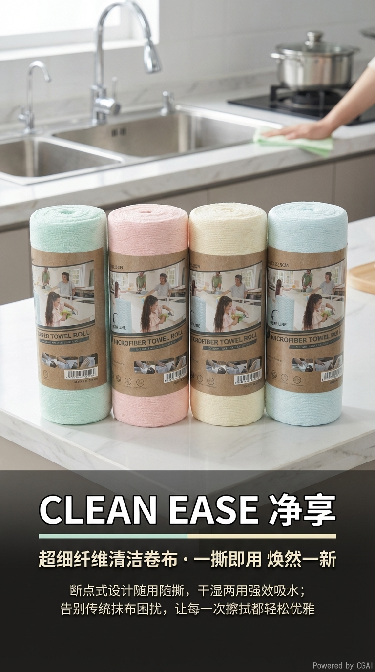 懒人抹布厨房一次性可水洗干湿两用加厚清洁纸巾家用洗碗布洗碗巾详情1