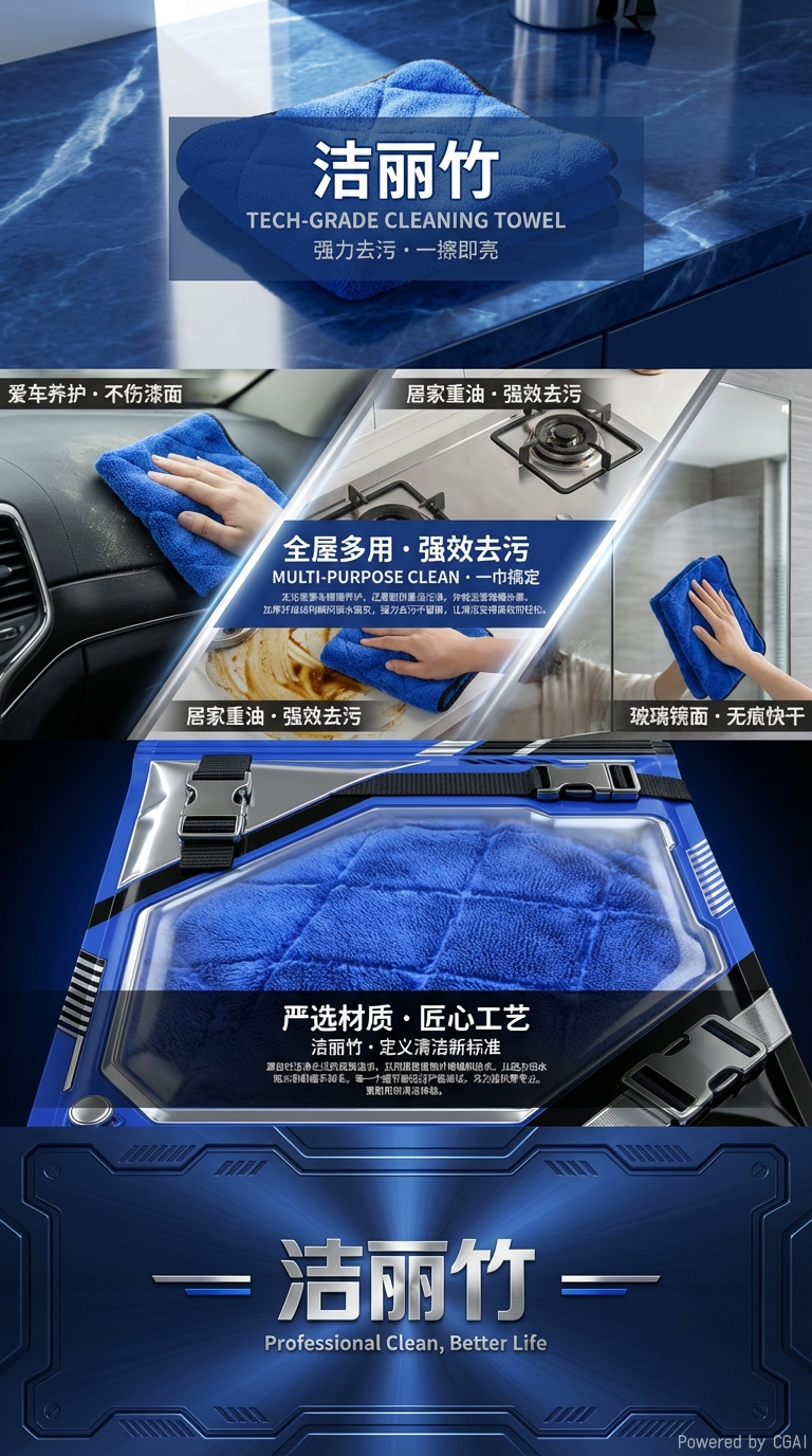 JLZ-263洁丽竹 家用清洁巾 详情2