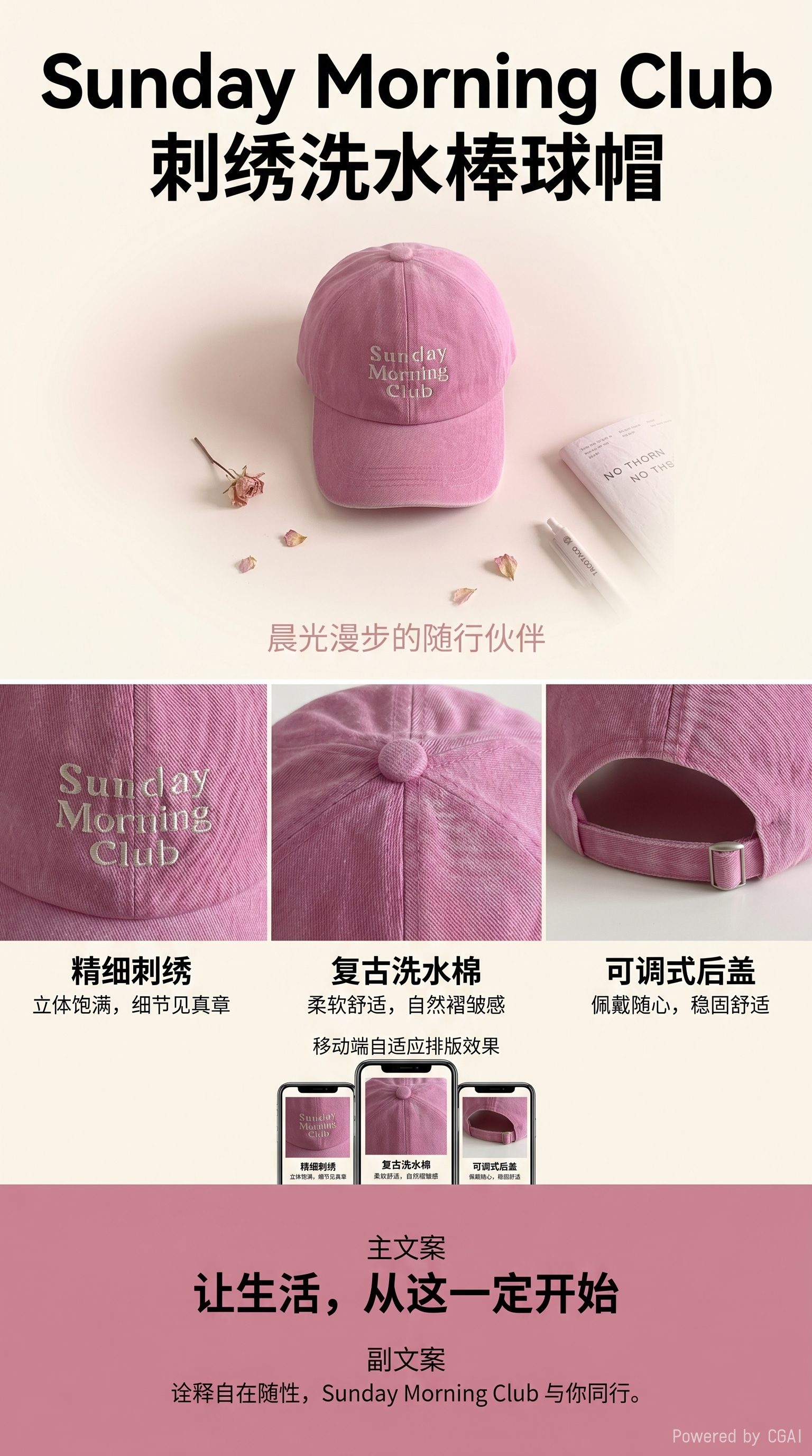 Men's spring new style knitted baseball cap pink baseball jacket pic 1