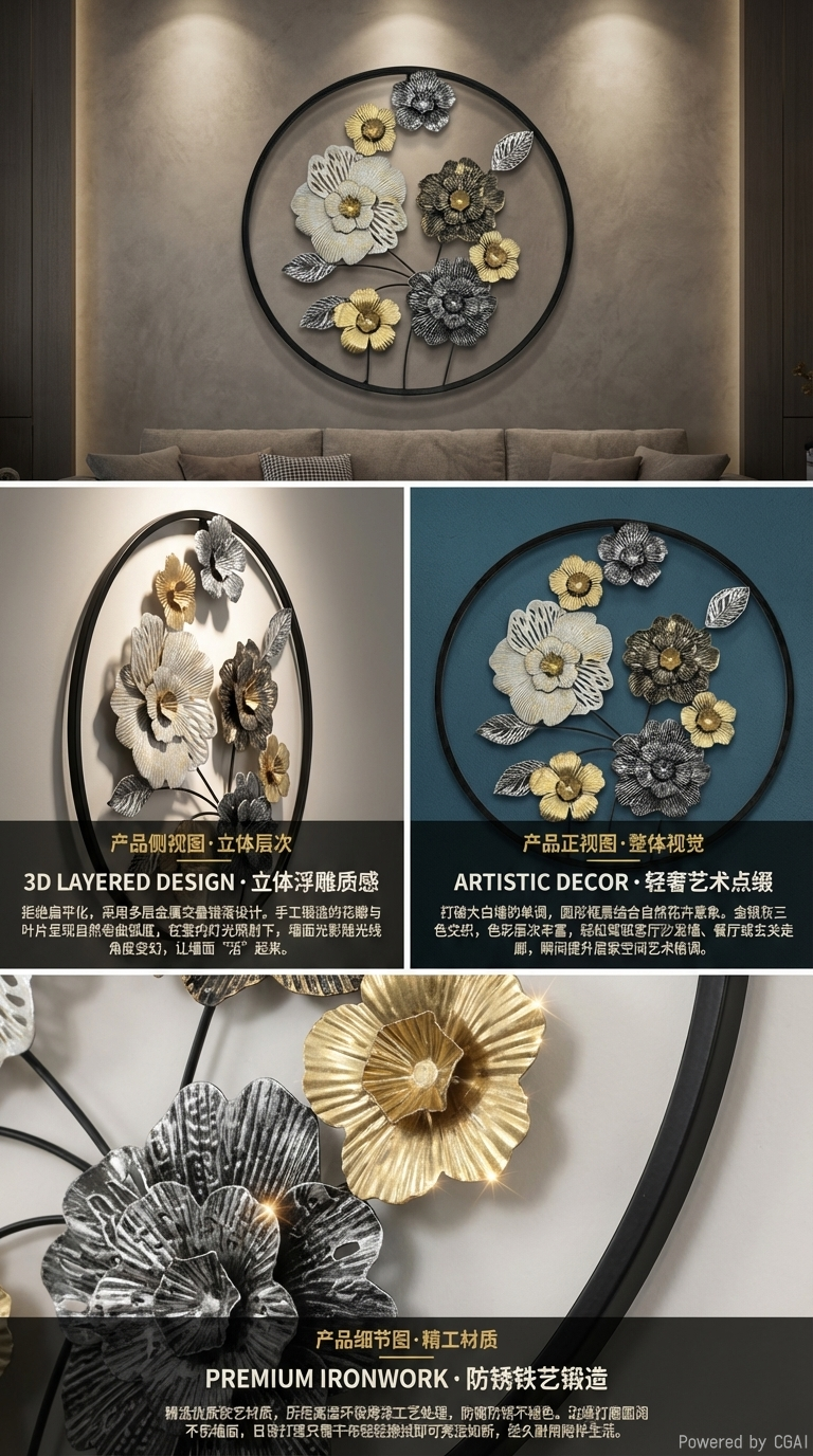 金属工艺品摆件装饰品创意礼品收藏品居家办公桌摆件详情2