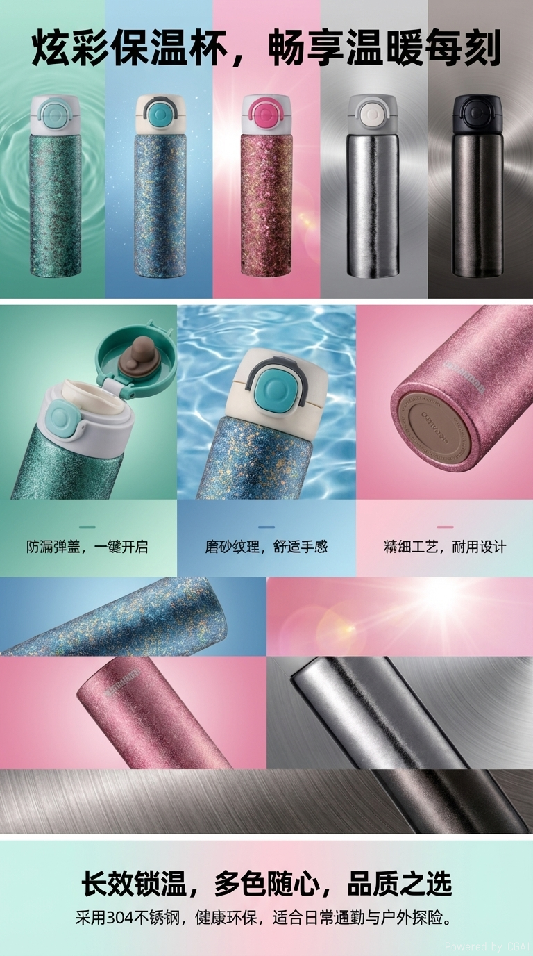 【可定制】内外纯钛 316不锈钢杯盖纯钛茶漏食品接触级PP详情2