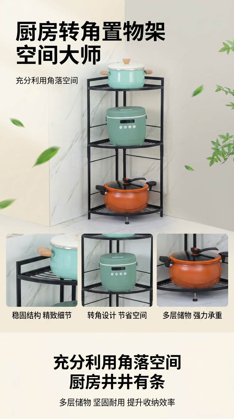 跨境厨房用品厨房缝隙收纳架置物架收纳厨房神器132448047详情1