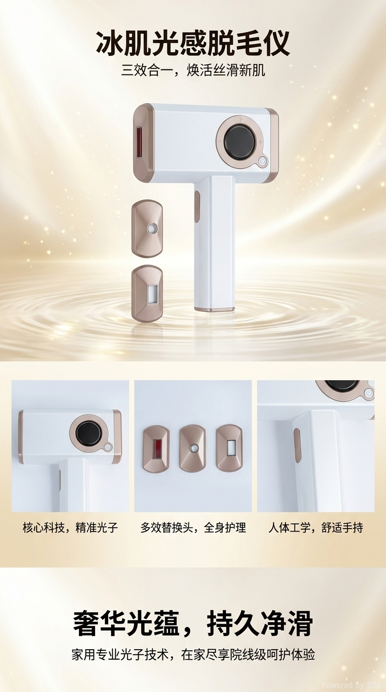 跨境激光美容仪电动脱毛器全身剃毛神器详情1