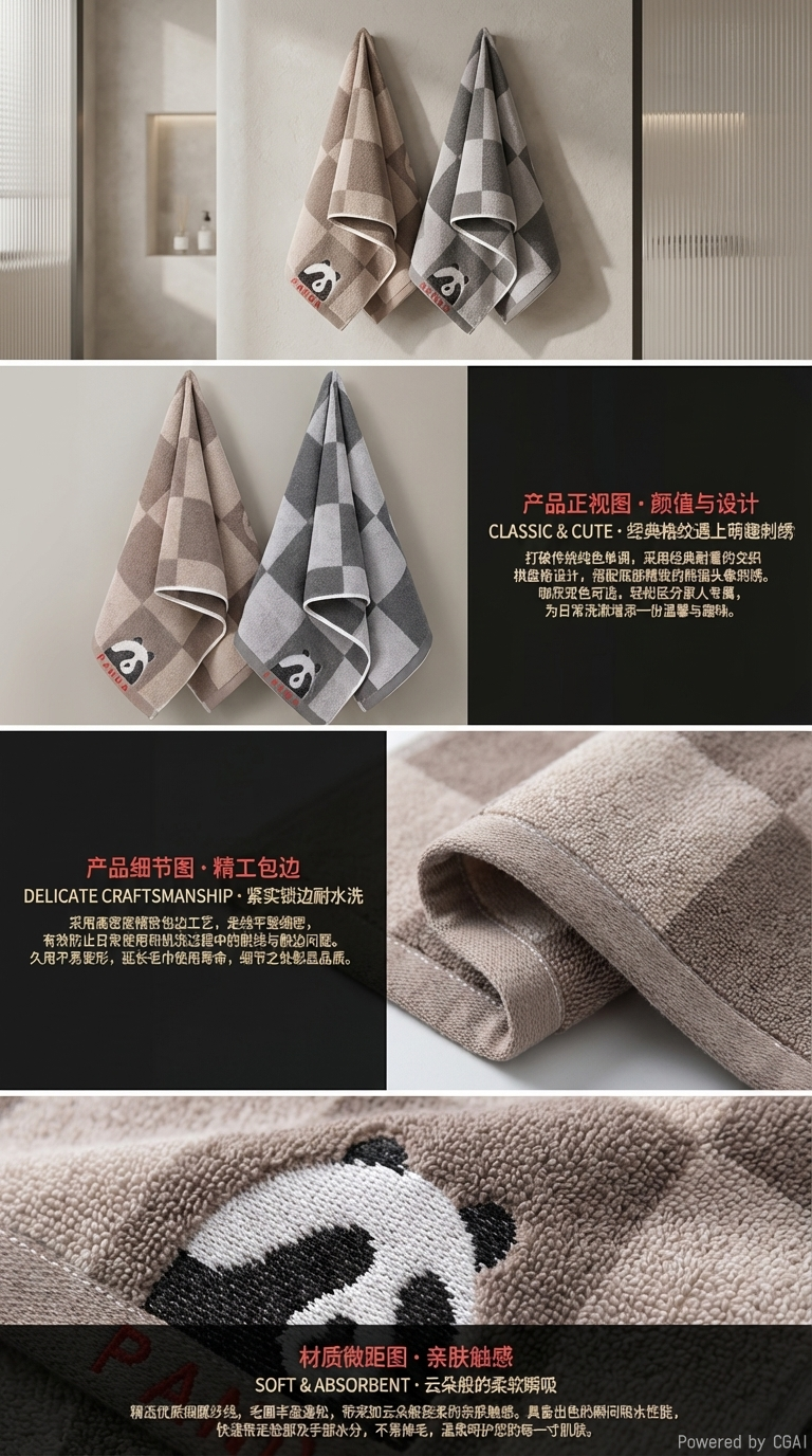 130克超厚强吸水毛巾 加厚毛圈密实 瞬吸速干不挂毛 家用洗脸巾浴巾 柔软亲肤不掉絮 热卖优选详情2