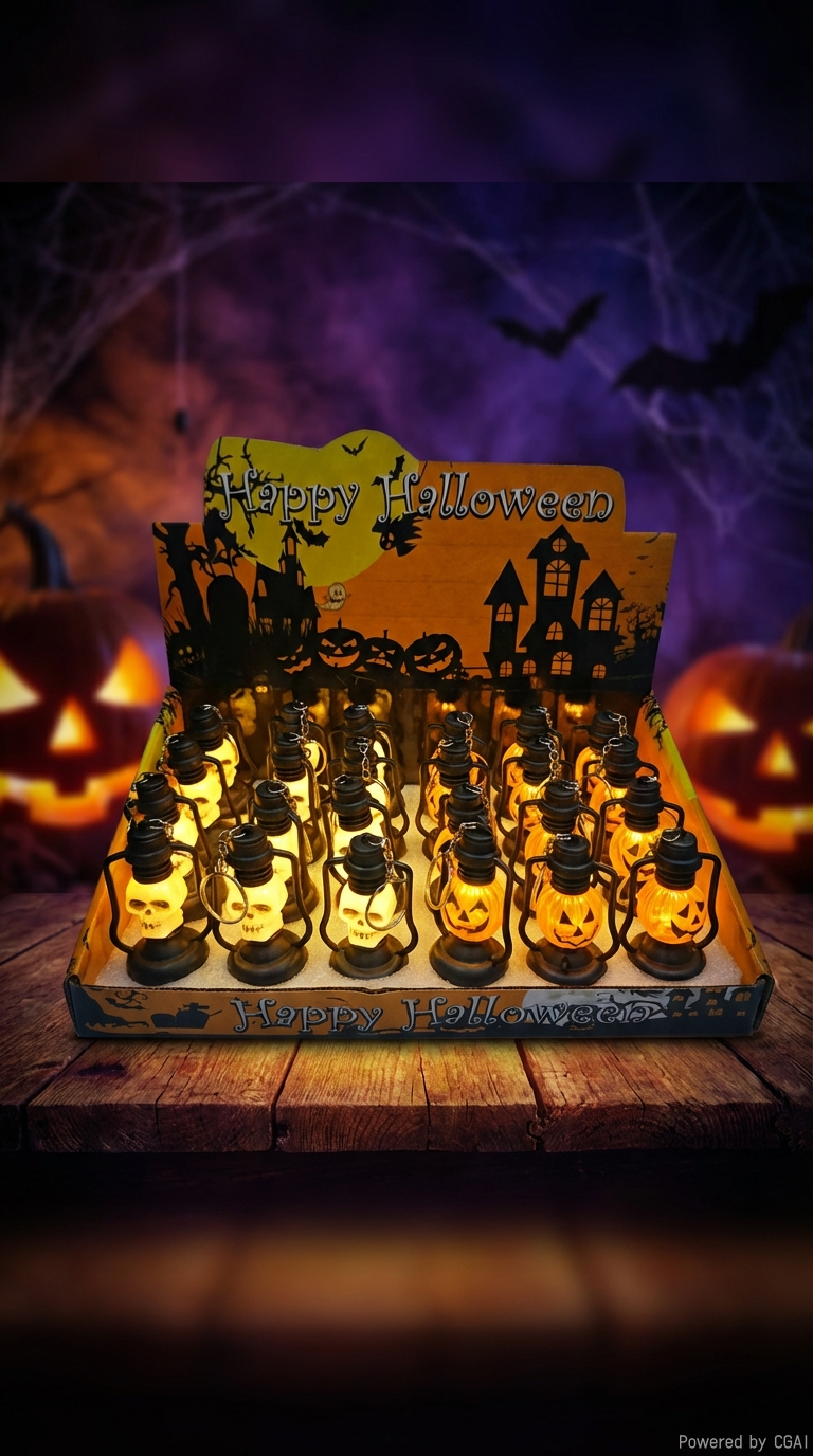 万圣节迷你小提灯节日专属气氛派对发光摆件玩具装饰详情1