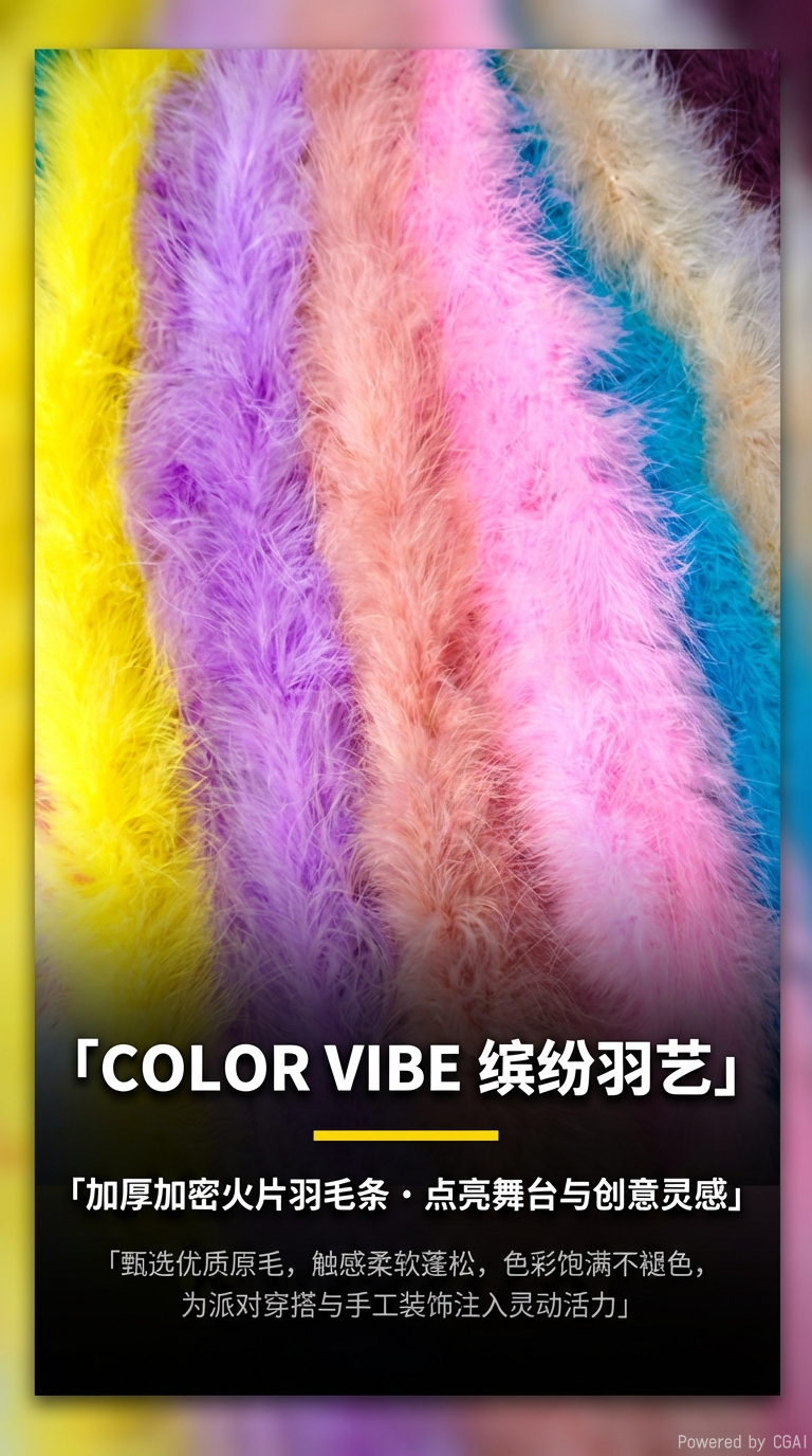 火鸡毛条羽毛条头饰品装饰羽毛材料服装服饰辅料详情1