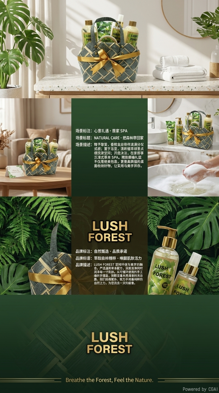 Forest-themed Light Luxury Fragrance Bath Gift Set 151942341 pic 3