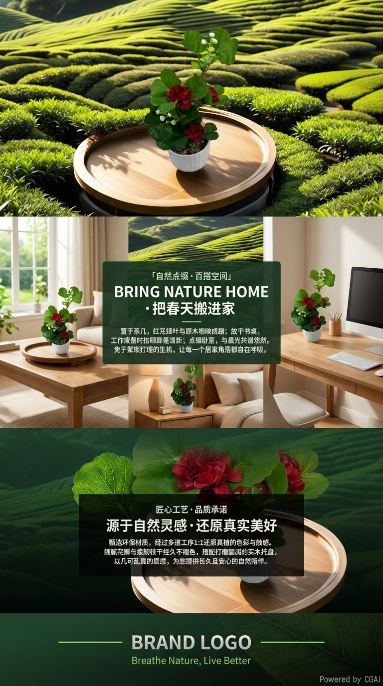 仿真塑料绿植花盆景户外室内装饰摆件桌面装饰拟真植物详情3