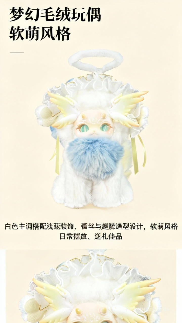 正版猫猫龙幻想生物魔法学院系列潮玩毛绒盲盒系列礼物详情1