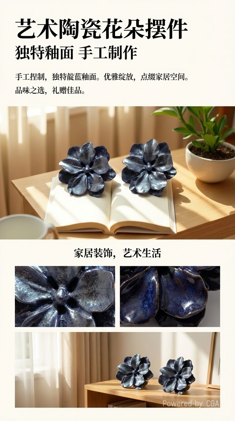 Purple oil-dripping flower heart-shaped earrings No. 3 silver needle pic 1