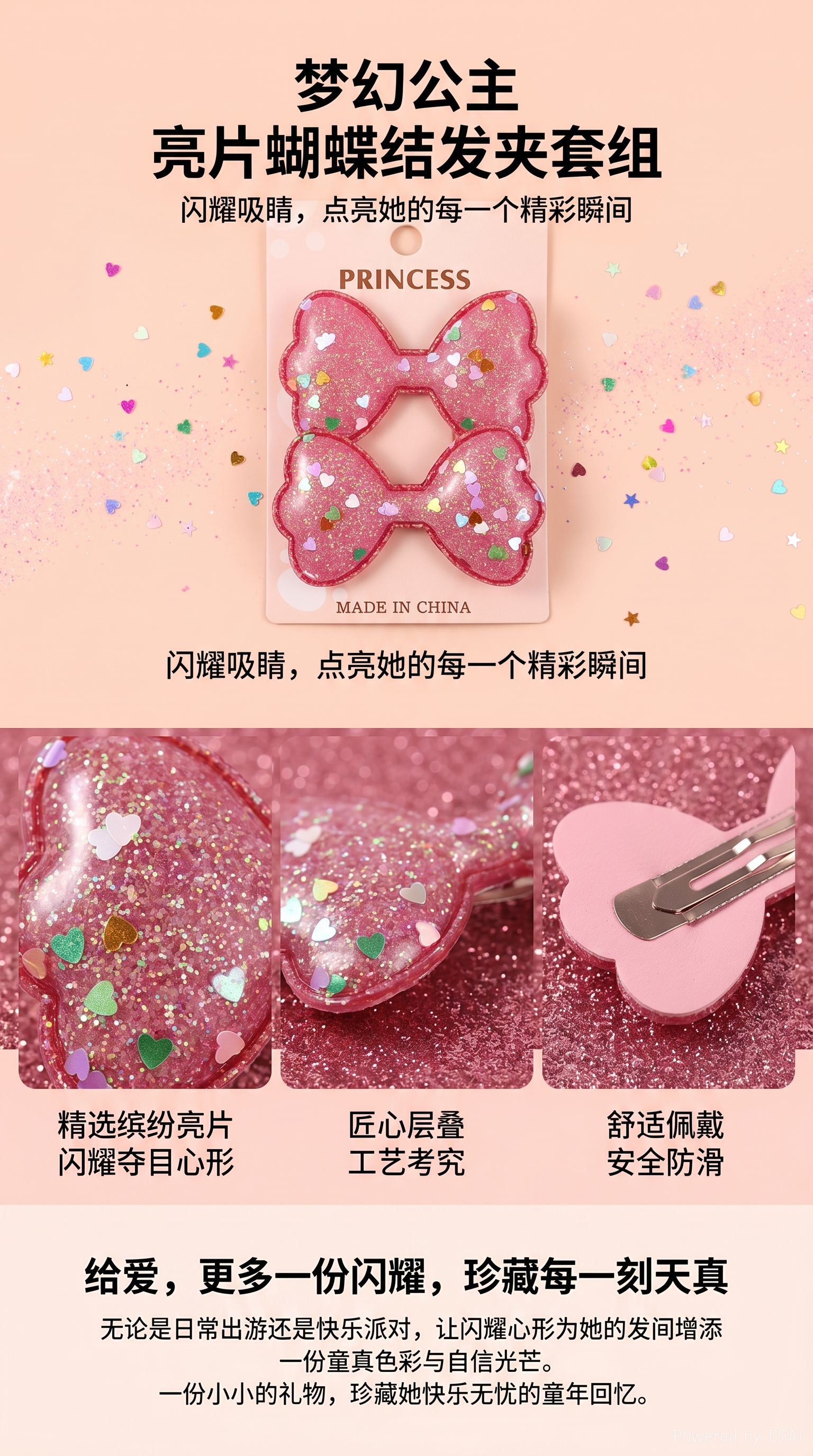 鲨鱼夹发卡抓夹发饰大号加宽防滑发夹女款时尚造型用品详情1
