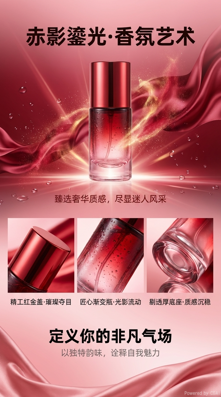 多色瓶身香水瓶多功能渐变色20ml香水瓶详情1