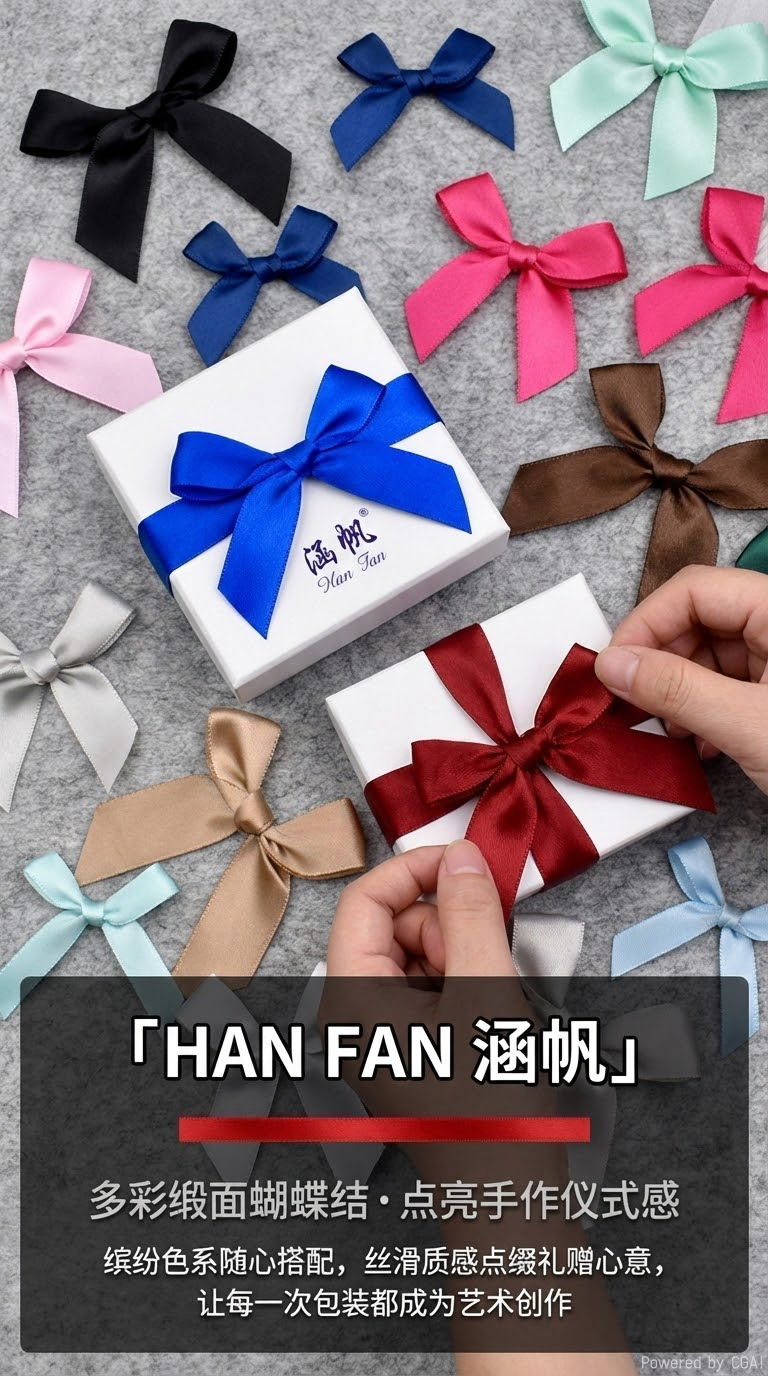 Colorful ribbon, bow, hair tie, high ponytail headwear, towel ring, beaded, custom-made Korean style trend for girls and children pic 1
