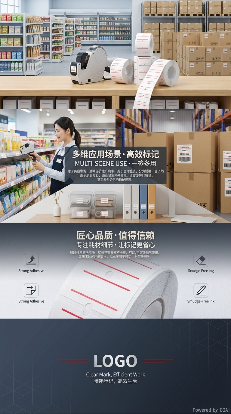 21*12mm白色价格纸5500单排打价机纸商品价格标签联发标价纸厂家直销详情3