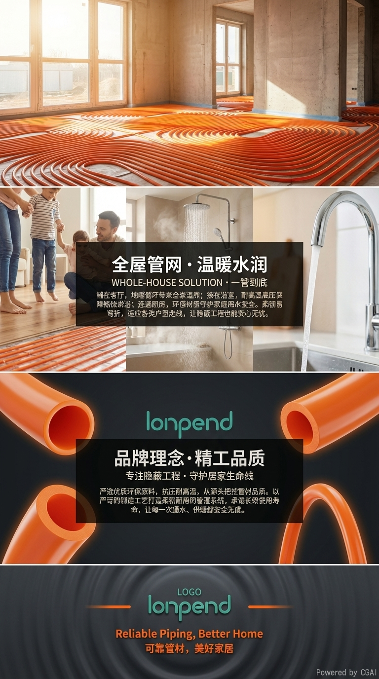 橙色铝塑复合管16-32mm对接搭接冷热水,地暖燃气用详情3