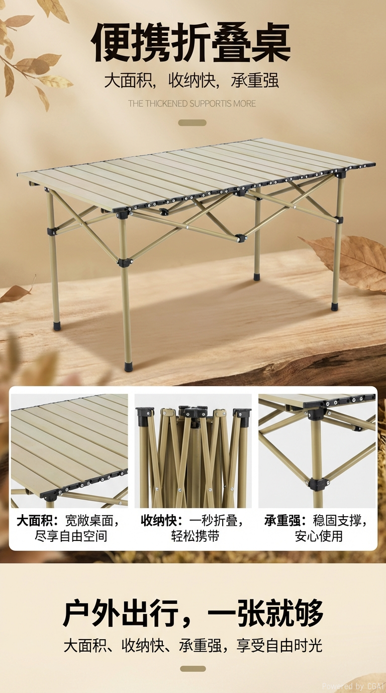 Outdoor folding table, portable camping egg roll table, picnic table, night market stall folding square table, folding egg roll table, outdoor outdoor set supplies, picnic folding table pic 1