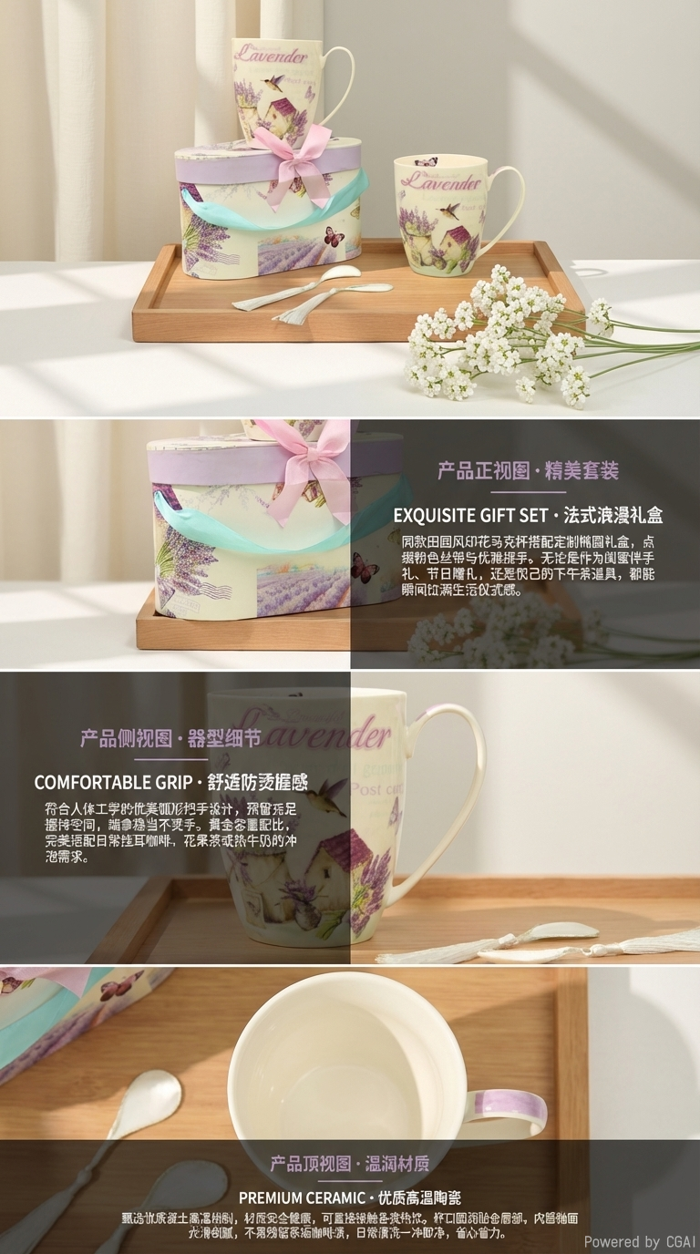 墩墩陶瓷杯水杯礼品宠物图片定制马克杯16头陶瓷餐盘套装尾货水杯礼品详情2