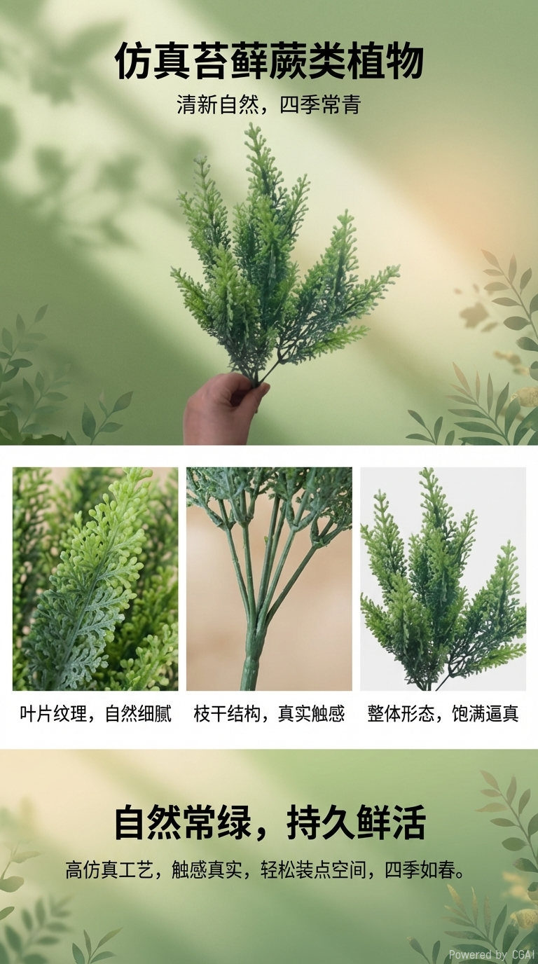 仿真植物多肉盆栽模具環氧樹脂布藝牡丹花頭微景觀組合 DIY手工材料仿真植物詳情1