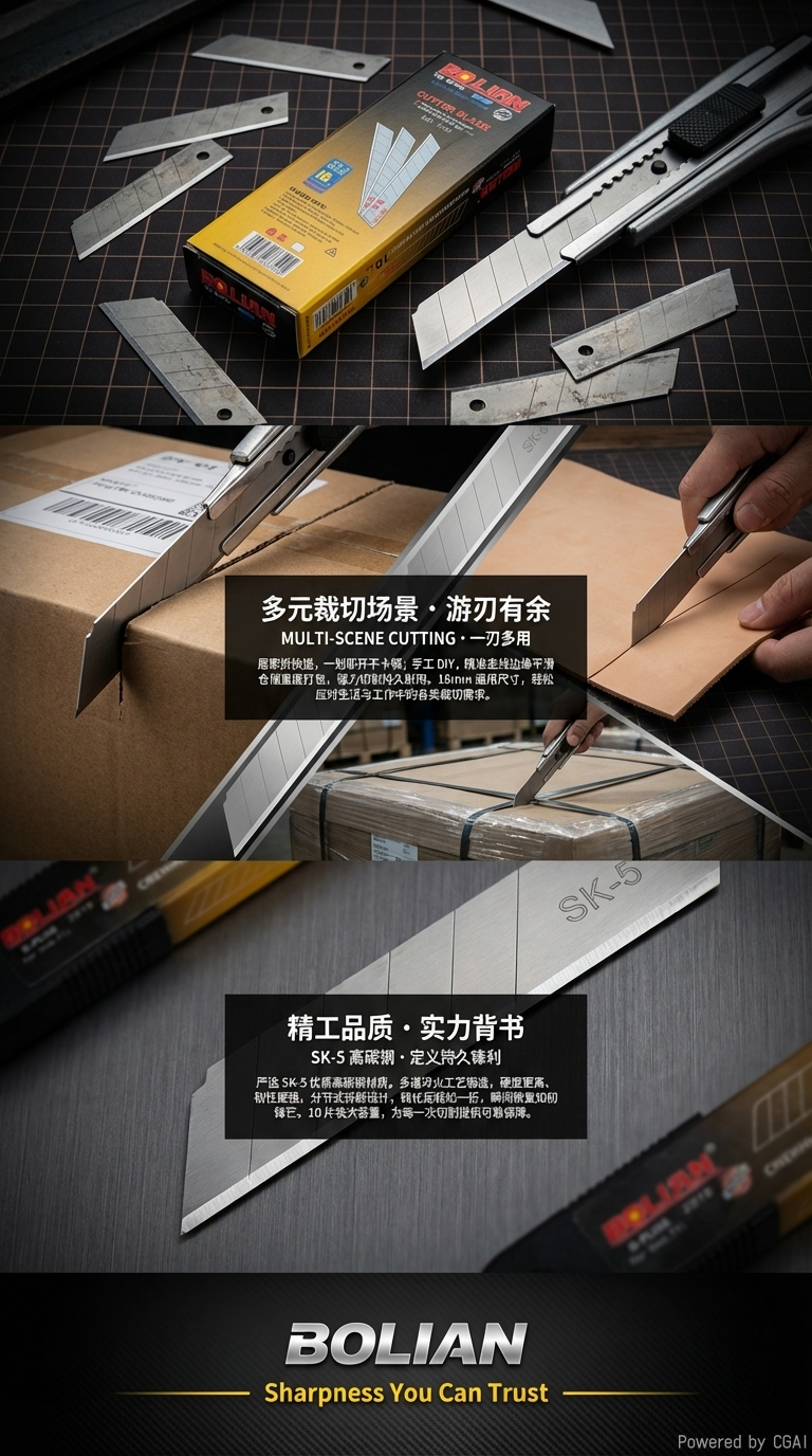 美工刀片0.6五金工具配件刀片详情3
