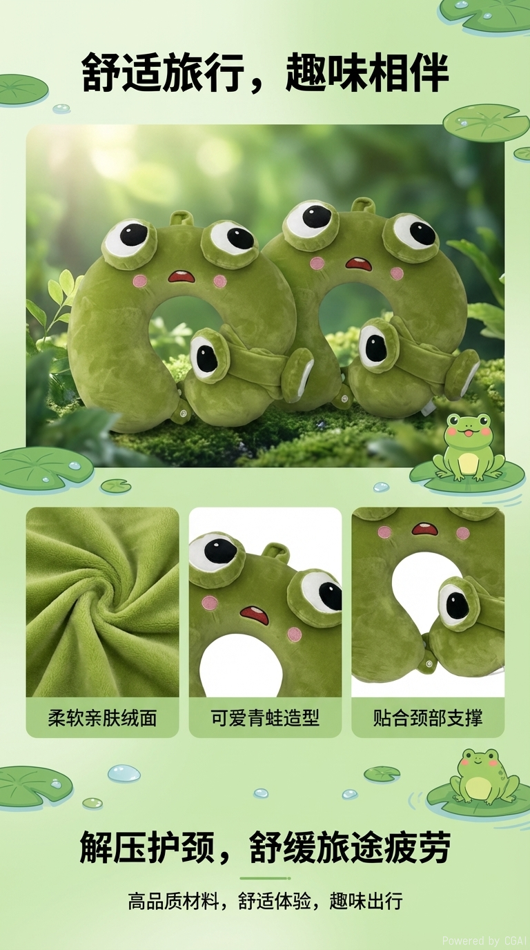 U型枕记忆棉旅行枕舒适透气护颈新款升级款092505678详情1
