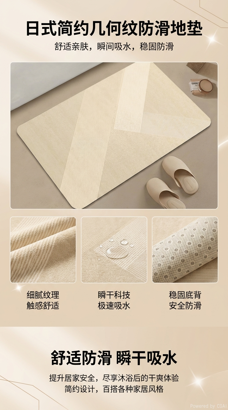 家用地毯剑麻礼拜毯穆斯林地毯美拉德跨境详情1