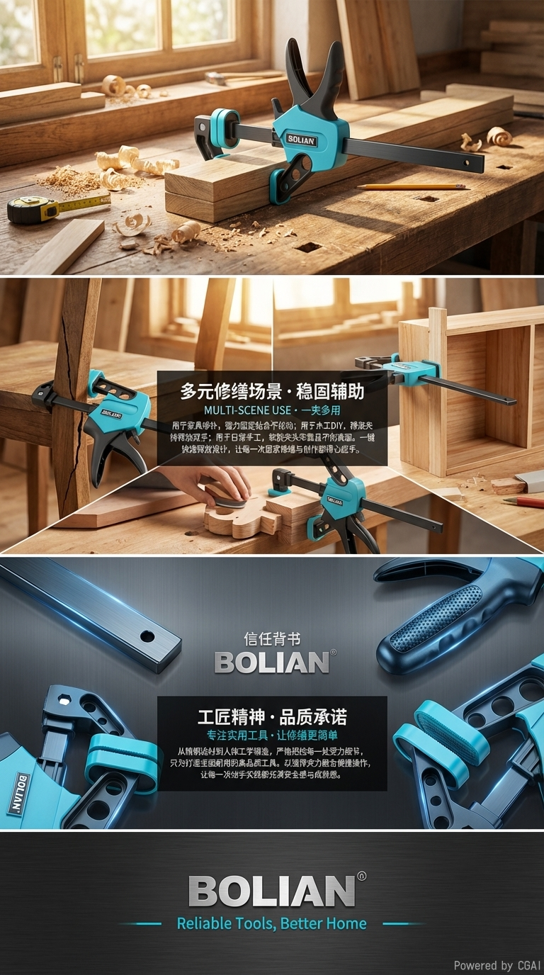 木工夹15木工夹固定器F型木工工具详情3