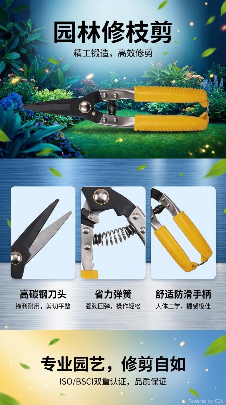 拾悦家居剪刀QY-5122-1详情3