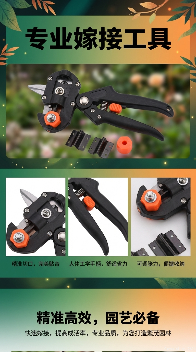 花枝剪园林剪嫁接剪家用剪刀园林嫁接剪刀助友电动剪树剪子修枝剪园林工具树枝剪便携式修剪神器详情1
