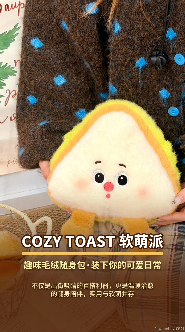 Ai-accompanied plush pendants, trendy toys, cute decorative pendants, trendy toys, plush pendants, trendy toys pic 1