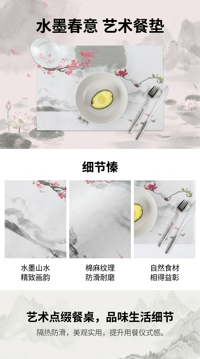 儿童餐具UV定制印花餐垫餐桌上的餐垫定制专属111241706详情1