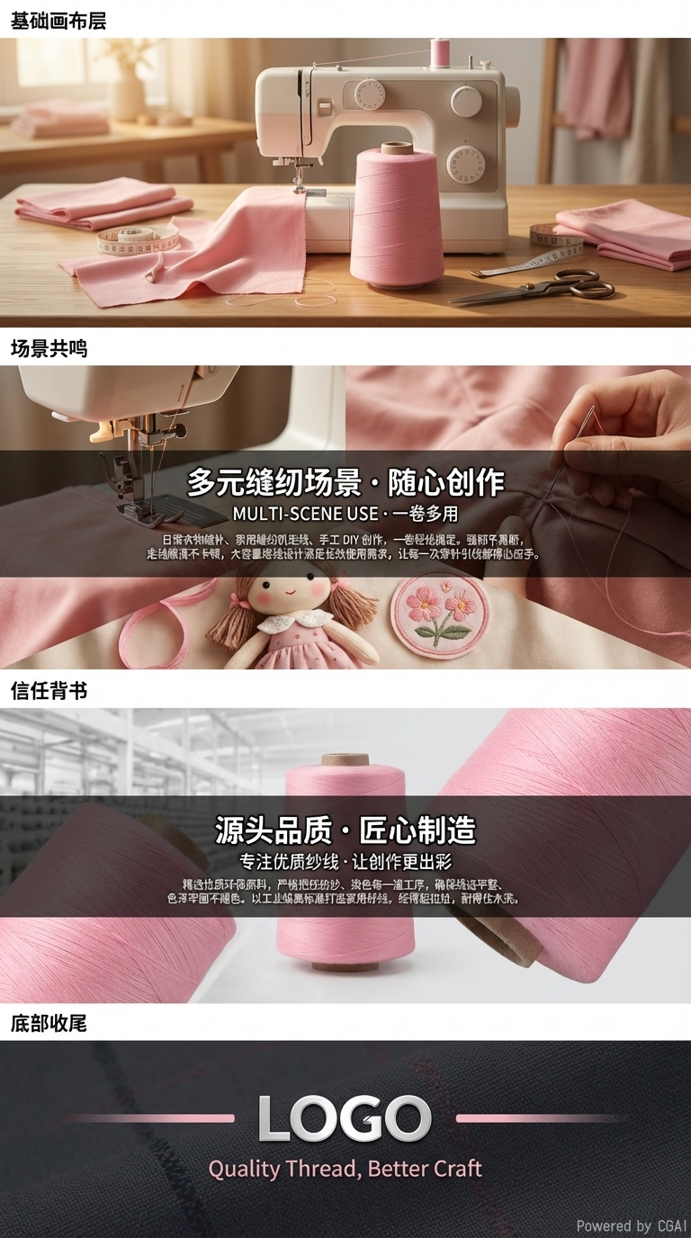 Chenille yarn, polyester thread, sewing thread, chemical fiber yarn, silk thread, sewing thread pic 3