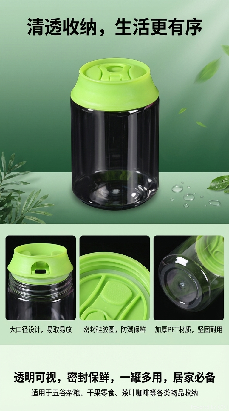 塑料透明pet奶茶一次性可爱感奶茶杯网红塑料罐汽水可乐包装瓶详情1