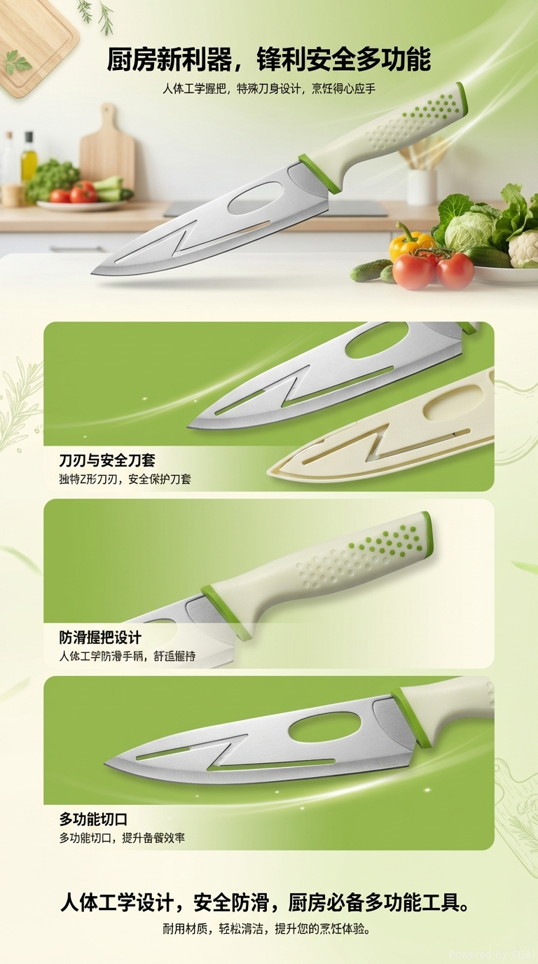 Fruit knife, multi-functional kitchen, durable and sharp, suitable for cutting fruits and vegetables. Fruit knife 122739289 pic 1