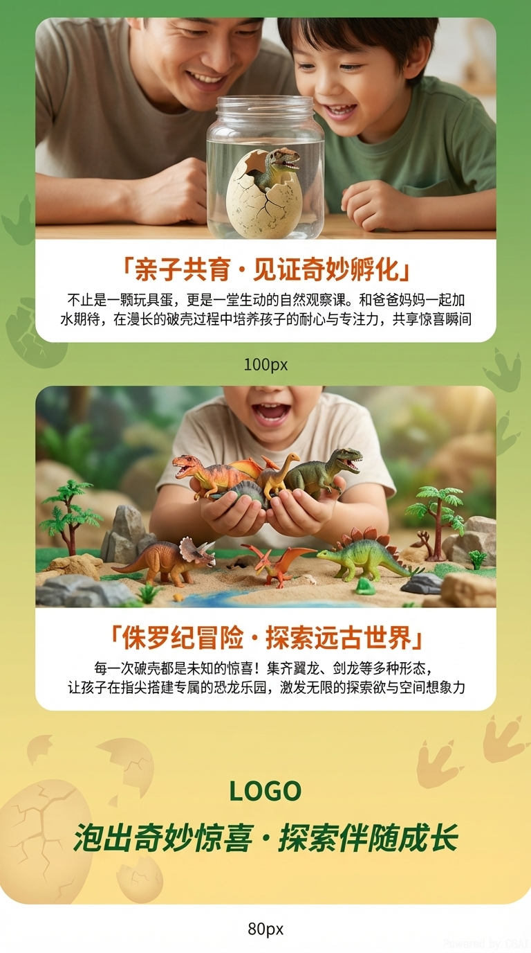 严选跨境大号彩色恐龙蛋膨胀玩具泡水变大孵化蛋地摊益智玩具详情3
