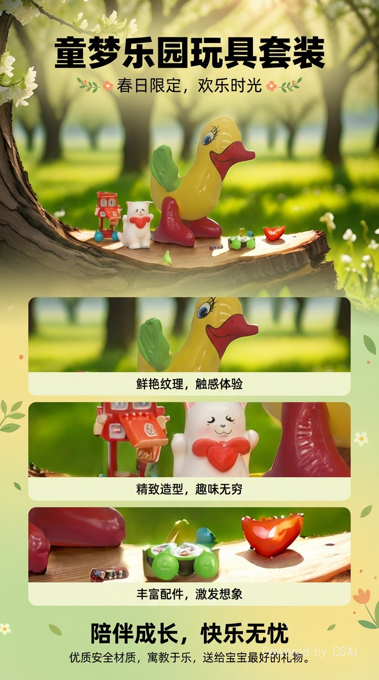 展翅红嘴小黄鸭充气玩具儿童玩乐详情1