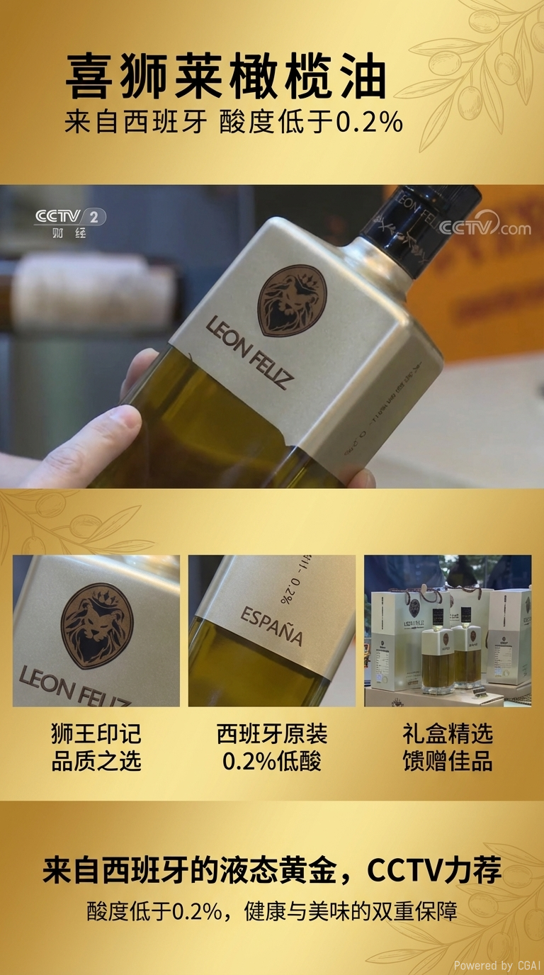 Xishilai olive oil bottle 500ml Other edible oil family packs are healthy and nutritious pic 1