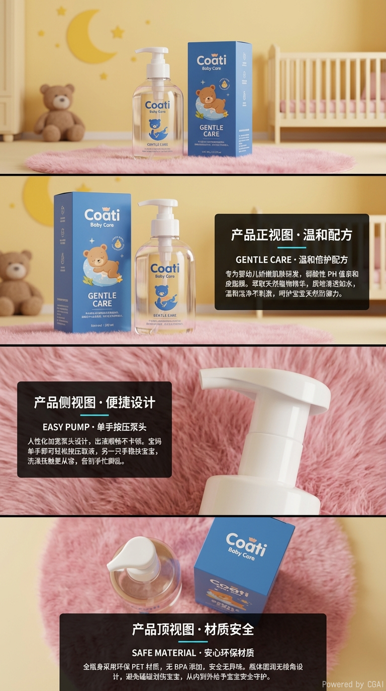 Coati Gentle Care婴儿护理按摩油滋润肌肤详情2