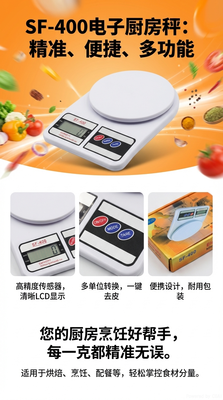 小家电厨房电子秤食物克称厨房用具精准称重食物电子秤厨房用具克称电子秤厨房秤小家电详情1