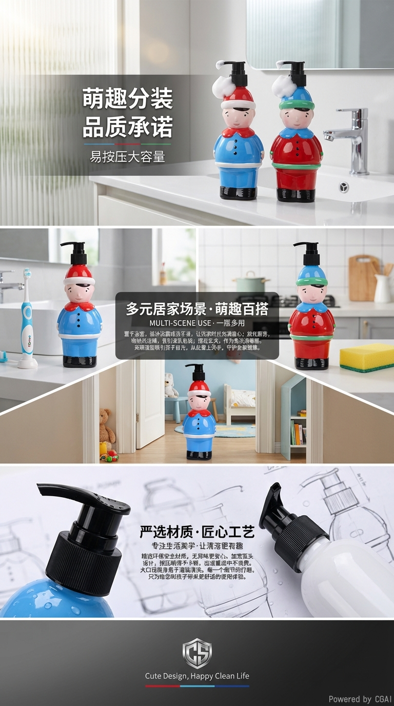 胡桃夹子物造型洗手液瓶 详情3