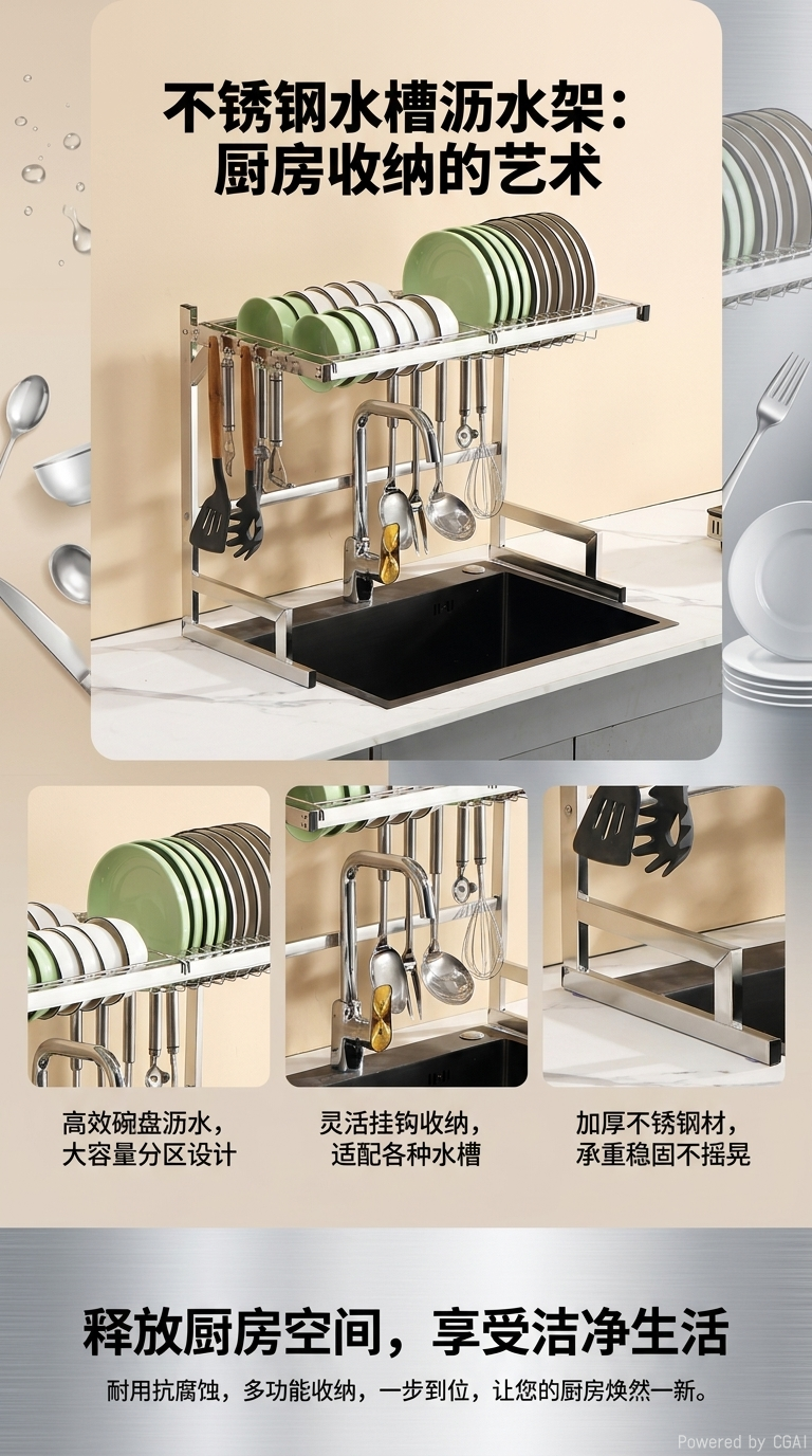 跨境厨房用品厨房缝隙收纳架置物架收纳厨房神器115442863详情1