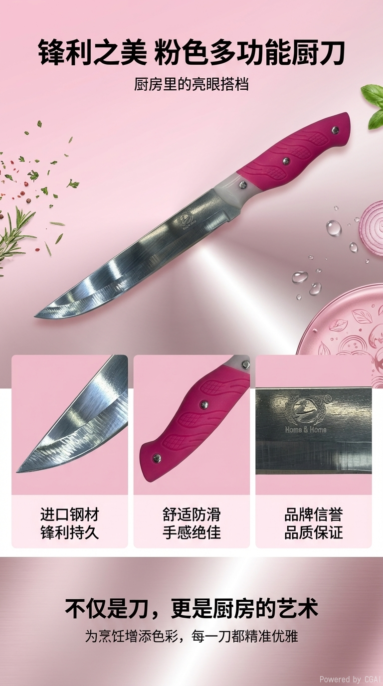 粉色手柄刀具套装其他刀具便携收纳盒详情1