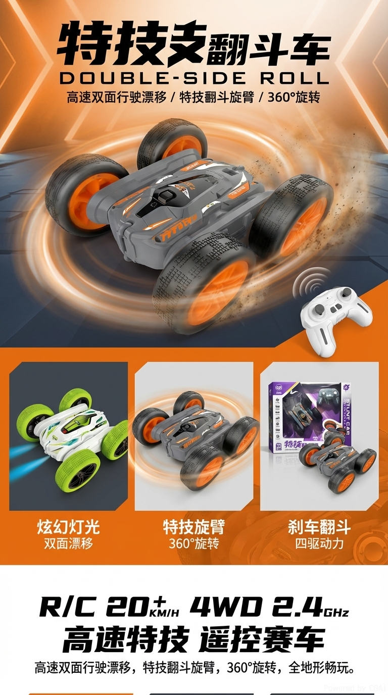 小商王1501B新款特技车详情1