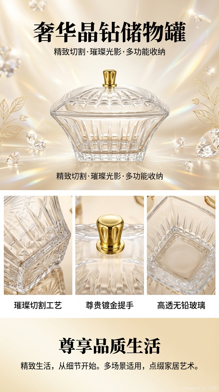 食品级pp透明塑料桶收纳展示罐子玻璃密封罐储物罐透明玻璃带盖容器pet瓶详情1