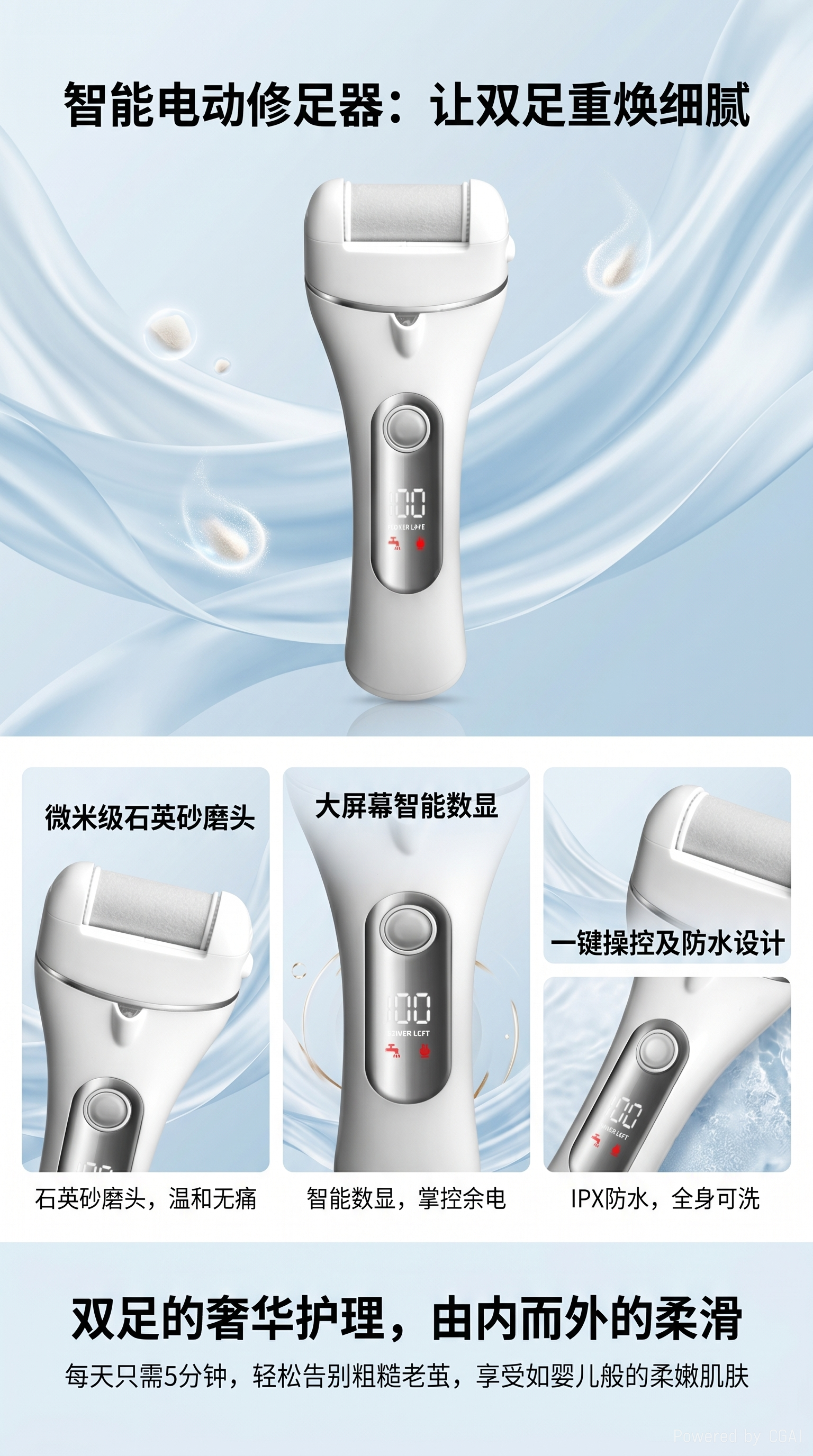 电动剃毛器脱毛仪宠物腹部按摩电推剪跨境剃毛器详情1