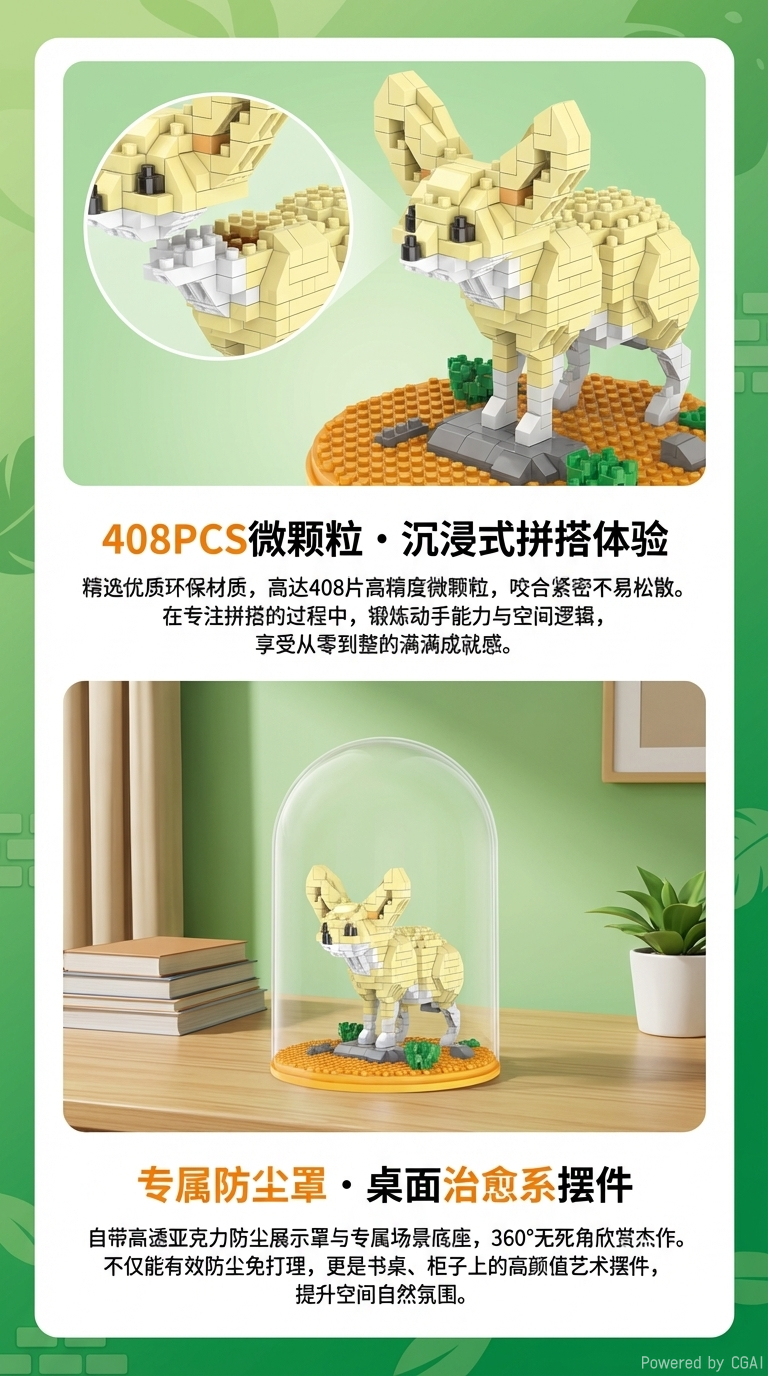 兼容乐高串联微小颗粒积儿童益智玩具小礼品大盒工厂批发袋鼠详情2